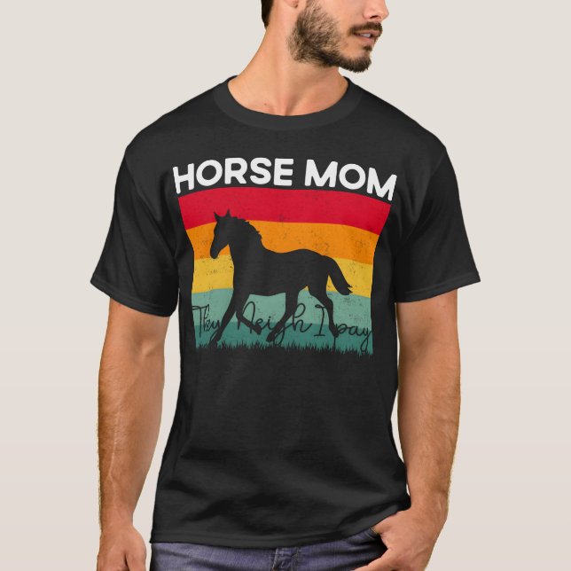 Camiseta Horse Momhey Neigh Paga chica (Anverso)