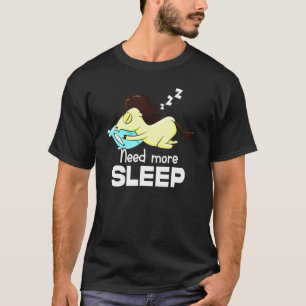 Camiseta Horse Napping Equestrian Lazy Bedtime