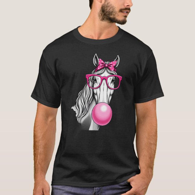 Camiseta Horse Pink Bandana Bubble Gum (Anverso)
