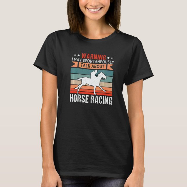 Camiseta Horse Racing Jockey Horseback Riding Barrel Racer (Anverso)