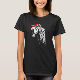 Camiseta Horse Red Bandana
