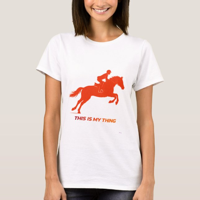 Camiseta Horse Riding Silhouette Minimal Lifestyle (Anverso)