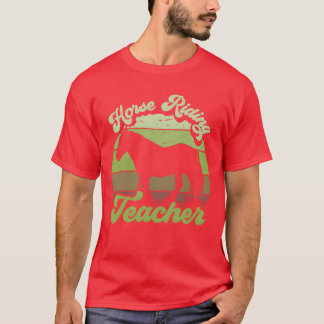 Camiseta Horse Ridingeacher Rider Ecuestre Lover retro