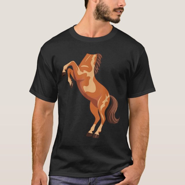 Camiseta Horse Shirt Adult Kids Men Women Body Horse Costum (Anverso)