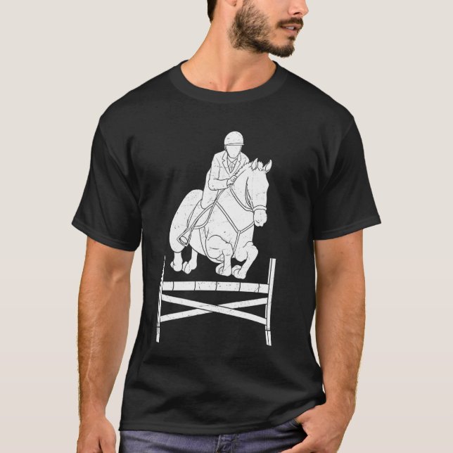 Camiseta Horse Show Equestrian Jump Front Showjumping Compe (Anverso)