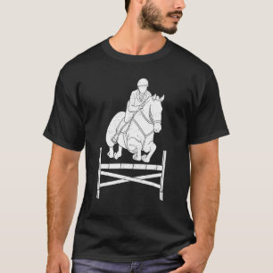 Camiseta Horse Show Equestrian Jump Front Showjumping Compe