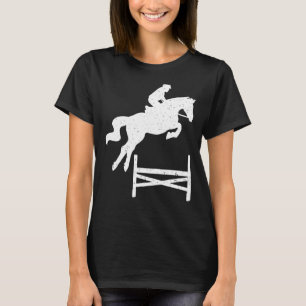 Camiseta Horse Show Jump Front Ecuestrian Showjumjumpe Comp