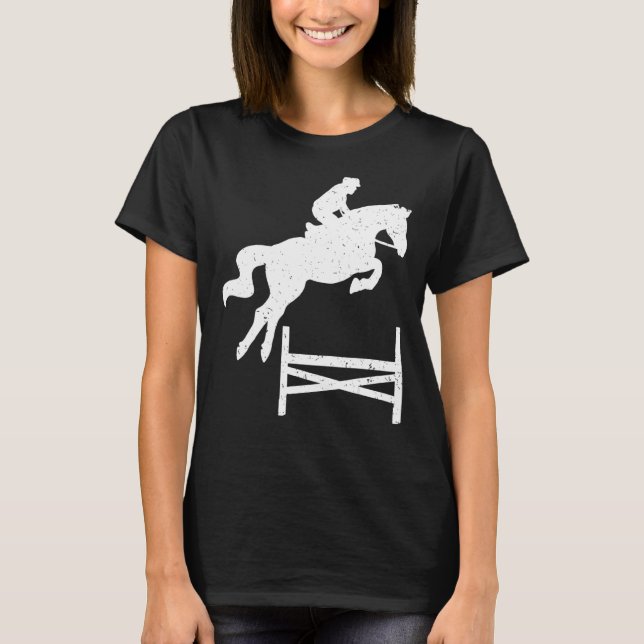 Camiseta Horse Show Jump Front Ecuestrian Showjumjumpe Comp (Anverso)