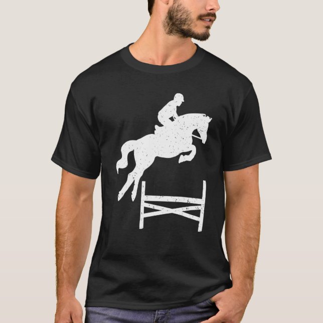 Camiseta Horse Show Jump Front Ecuestrian Showjumjumpe Comp (Anverso)