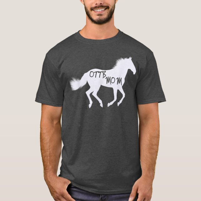 Camiseta Horse Tee OTTB Mamá Regalo Ecuestre (Anverso)