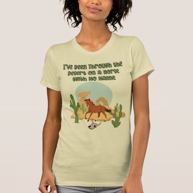 Camiseta Horse With No Name Women's Bella+Canvas Slim Fit (Anverso)
