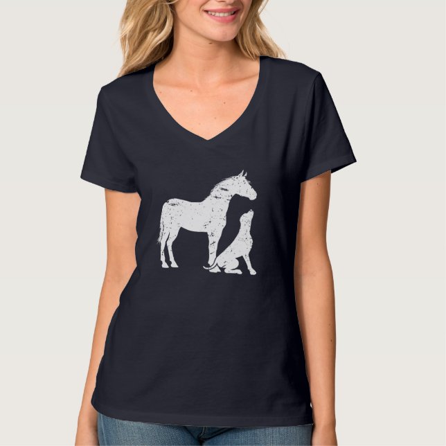 Camiseta HORSE y DOG Motif para mujeres y hombres. Horse Do (Anverso)