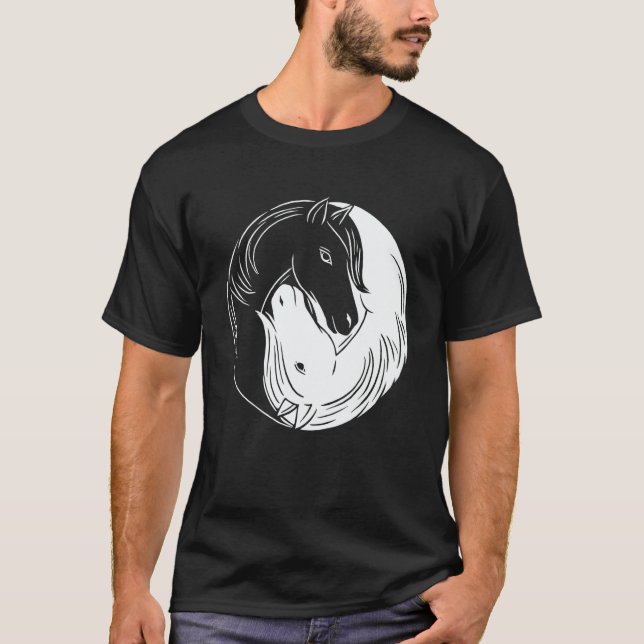 Camiseta Horse Yin and Yang (Anverso)