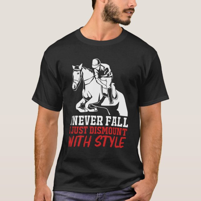 Camiseta Horseback Riding Show Jumping Funny Equestrian gir (Anverso)