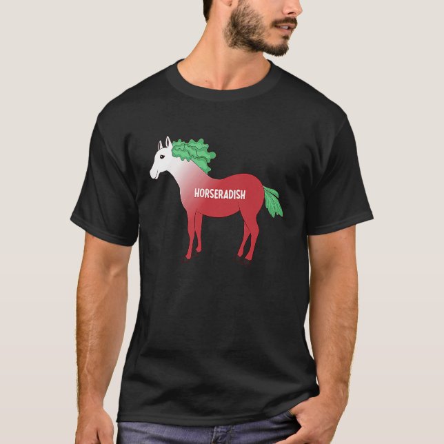 Camiseta Horseradish Horse Whisperer Animal Farming Radish  (Anverso)