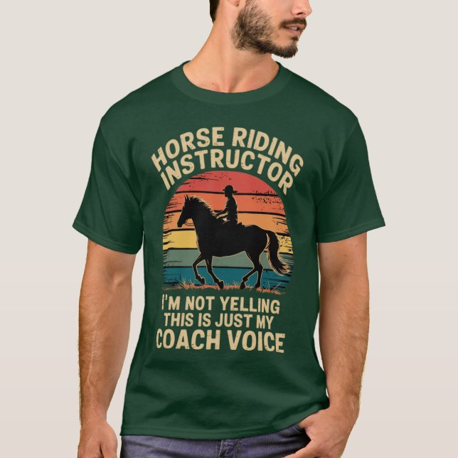 Camiseta Horserainer Im Not Yelling Love Horse Riding Eques (Anverso)