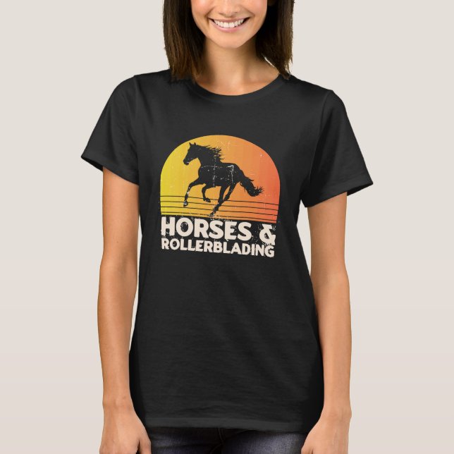 Camiseta Horses And Rollerblading (Anverso)