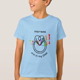 Camiseta Horses Are In My DNA Unisex Kids T-Shirt