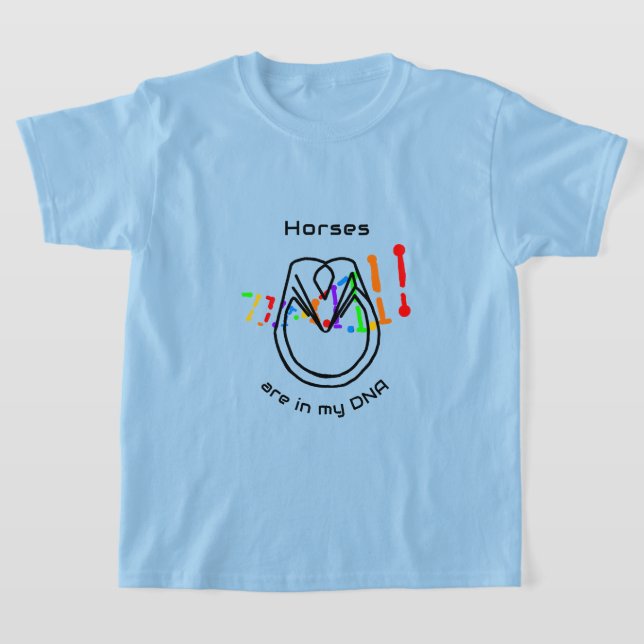 Camiseta Horses Are In My DNA Unisex Kids T-Shirt (Distribución)