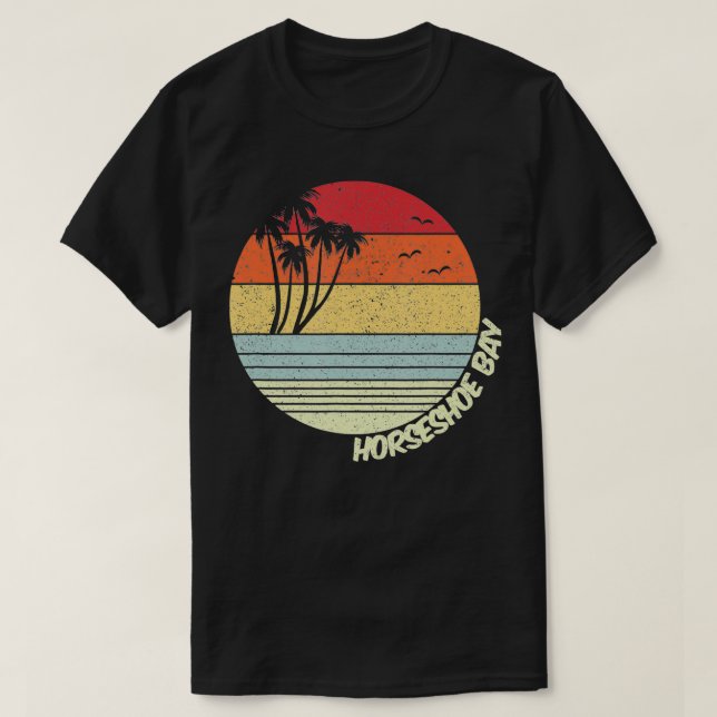 Camiseta Horseshoe Bay Bermuda Beach Vacation Souvenir (Diseño del anverso)