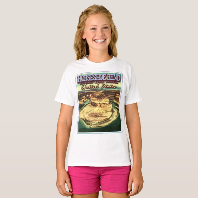 CAMISETA HORSESHOE BEND - RÍO COLORADO - ARIZONA EE.UU. (Anverso completo)
