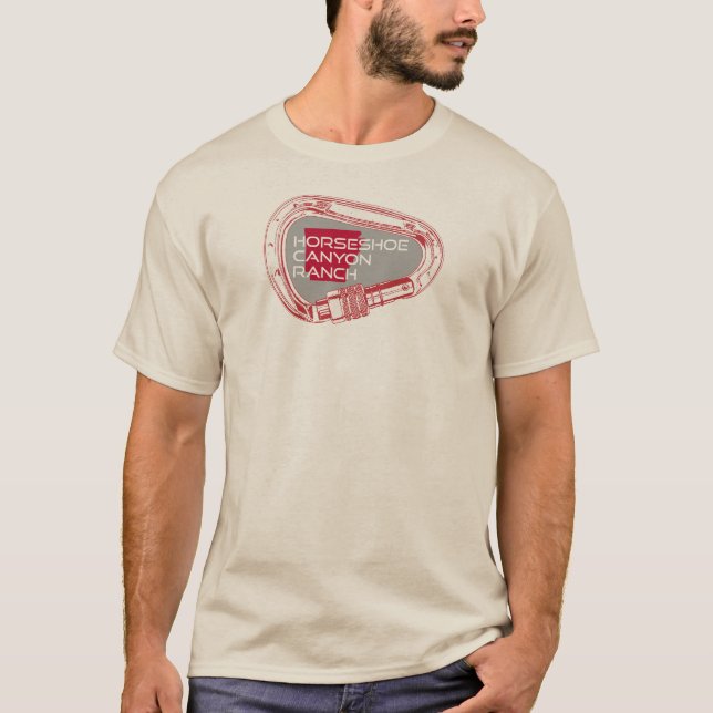 Camiseta Horseshoe Canyon Ranch Arkansas Climber Carabiner (Anverso)