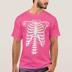 Camiseta Horseshoe Heart Skeleton Cage Love Horses Skeleton
