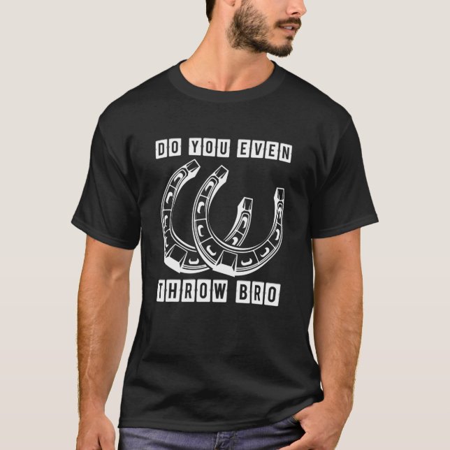 Camiseta Horseshoe, incluso lanzas tos graciosos (Anverso)