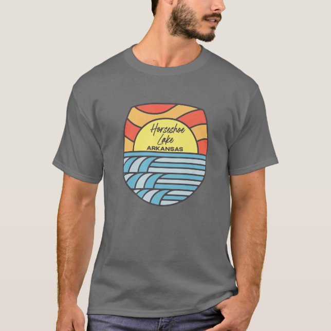 Camiseta Horseshoe Lake Arkansas AR Sunset Vacaciones Souve (Anverso)
