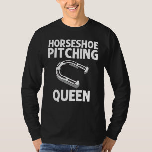 Camiseta Horseshoe Pitching Women Mom Horseshoe Pitchers
