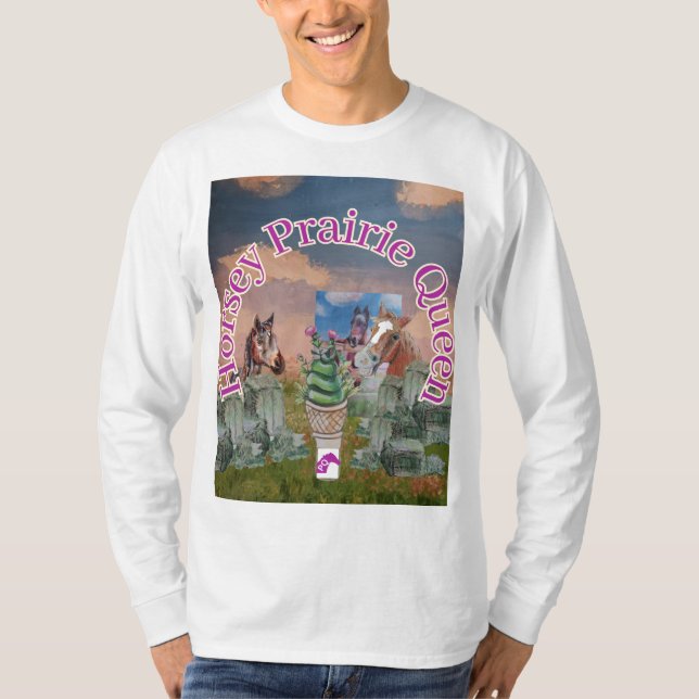 Camiseta horsey prairie queen (Anverso)