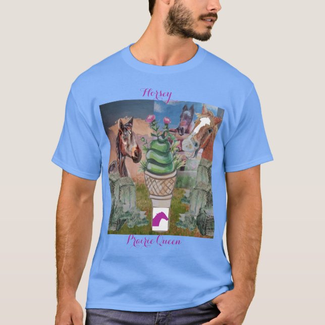 Camiseta horsey prairie queen (Anverso)
