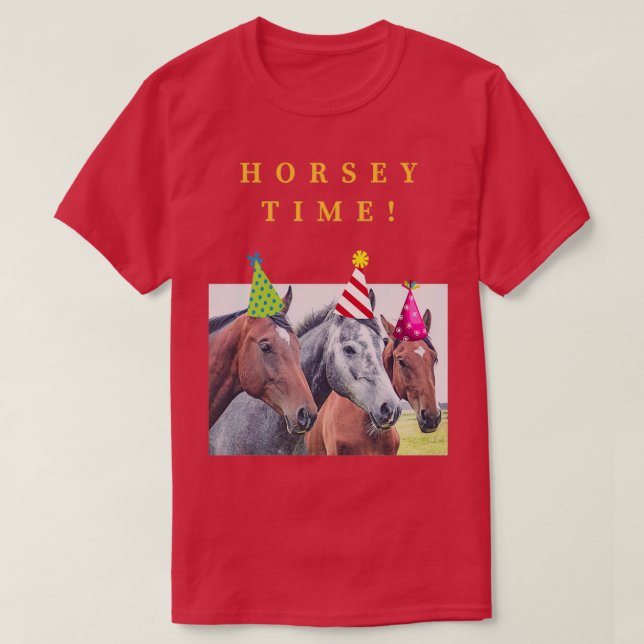 Camiseta Horsey Time para los amantes de los caballos (Diseño del anverso)