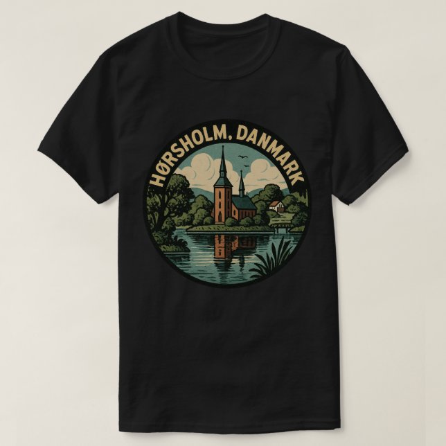 Camiseta Hørsholm Denmark Church (Diseño del anverso)