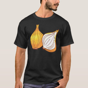 Camiseta Hortalizas de cebolla amarilla Alimentos Vegetaria