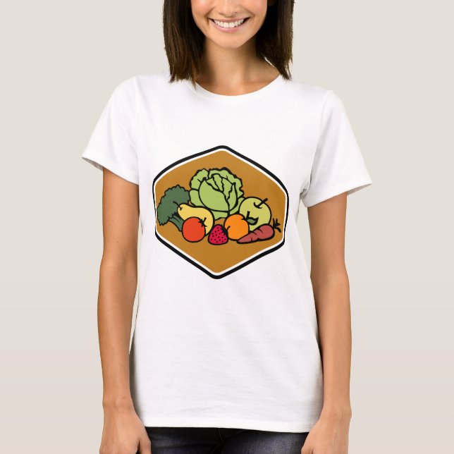Camiseta Hortalizas de fruta (Anverso)