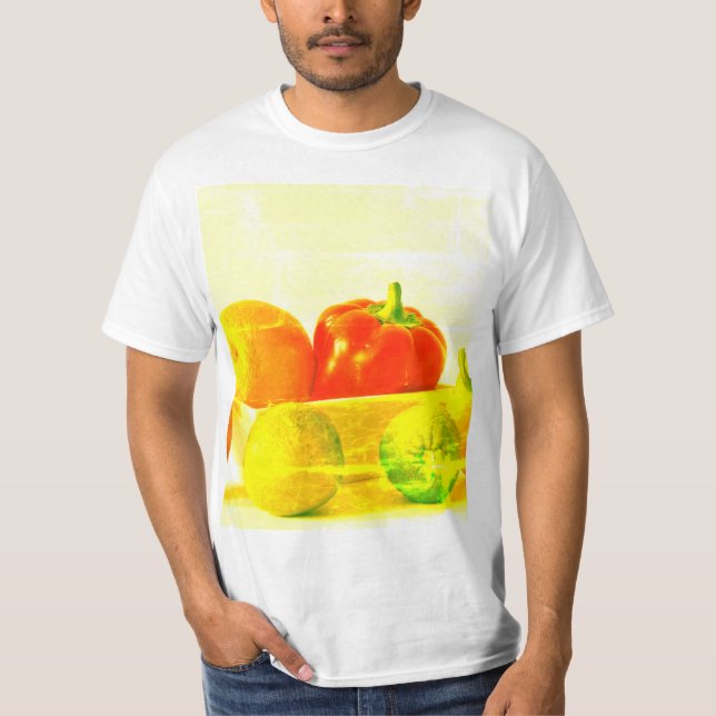 Camiseta "Hortalizas de frutas" Foto Cute. ¡Hazte con una e (Anverso)