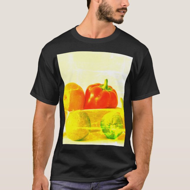 Camiseta "Hortalizas de frutas" Foto Cute. ¡Hazte con una e (Anverso)