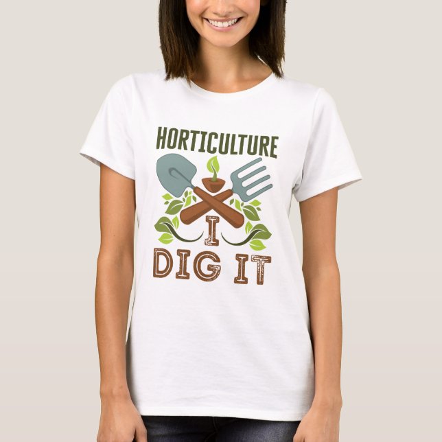 Camiseta Horticultura que cavo (Anverso)