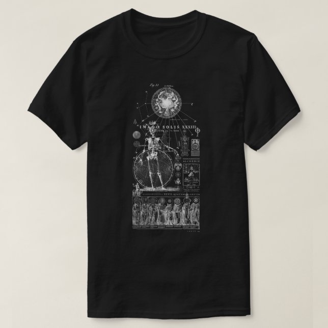 Camiseta HORUS - Amun Ra - Solar - Alquimia de Dios del Sol (Diseño del anverso)