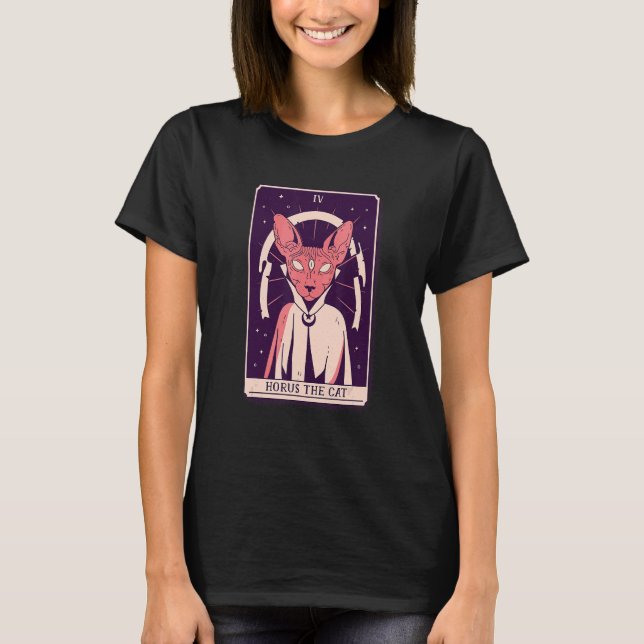 Camiseta Horus Bingus La Tarjeta Tarot Cat (Anverso)