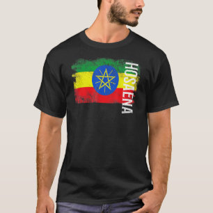Camiseta Hosaena Bandera De Etiopía Para Hombres Etíopes Mu