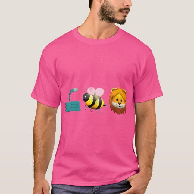 Camiseta Hose Bee Lion Emoji boy (Anverso)