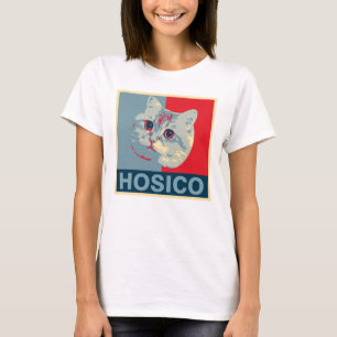 Camiseta Hosico - Ilustracion azul rojo