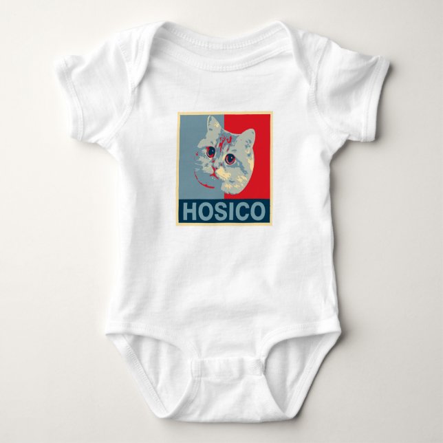 Camiseta Hosico - Ilustracion azul rojo (Anverso)