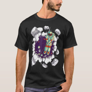 Camiseta Hospedaje gráfico de golf para astronautas fictici