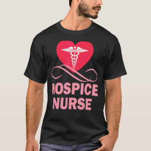 Camiseta Hospice Nurse Love Heart Print Cute Idea Emergency