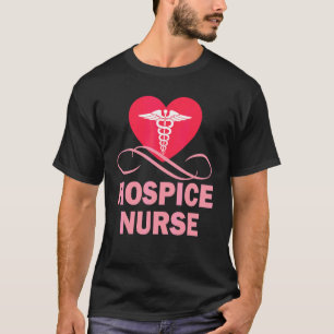 Camiseta Hospice Nurse Love Heart Print Cute Idea Emergency