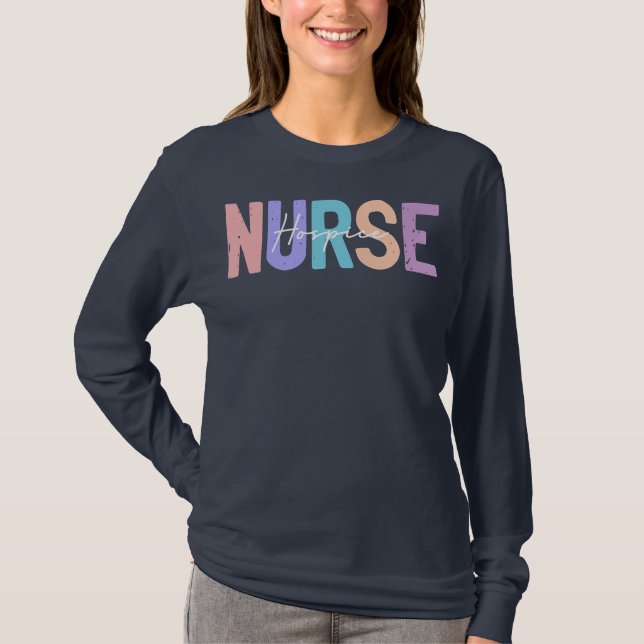 Camiseta Hospice Nurse Registered Nurse RN Emergency Room (Anverso)