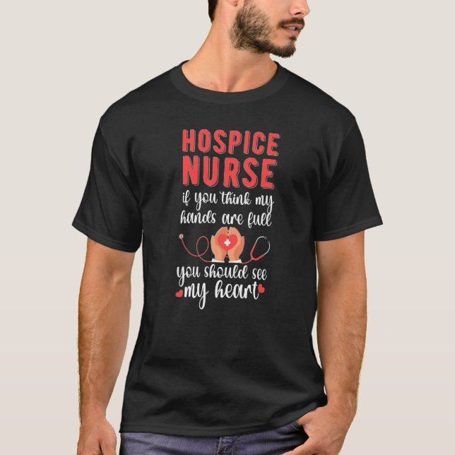 Camiseta Hospice Nurse See My Heart Hospice Nursing   (Anverso)